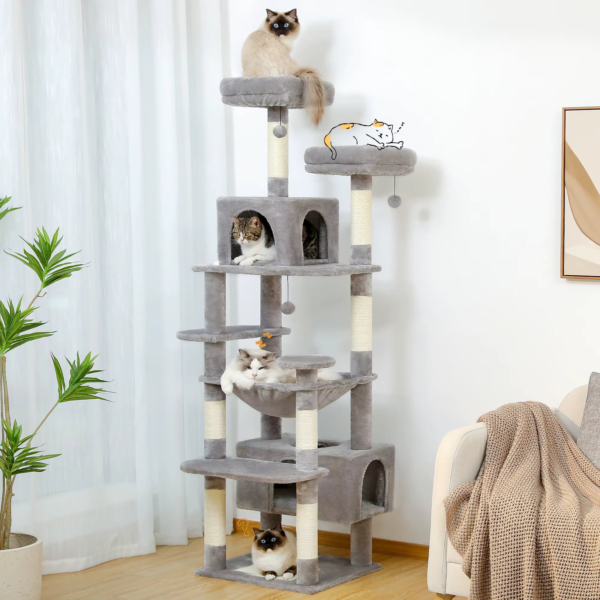 Cat Scratching Tree