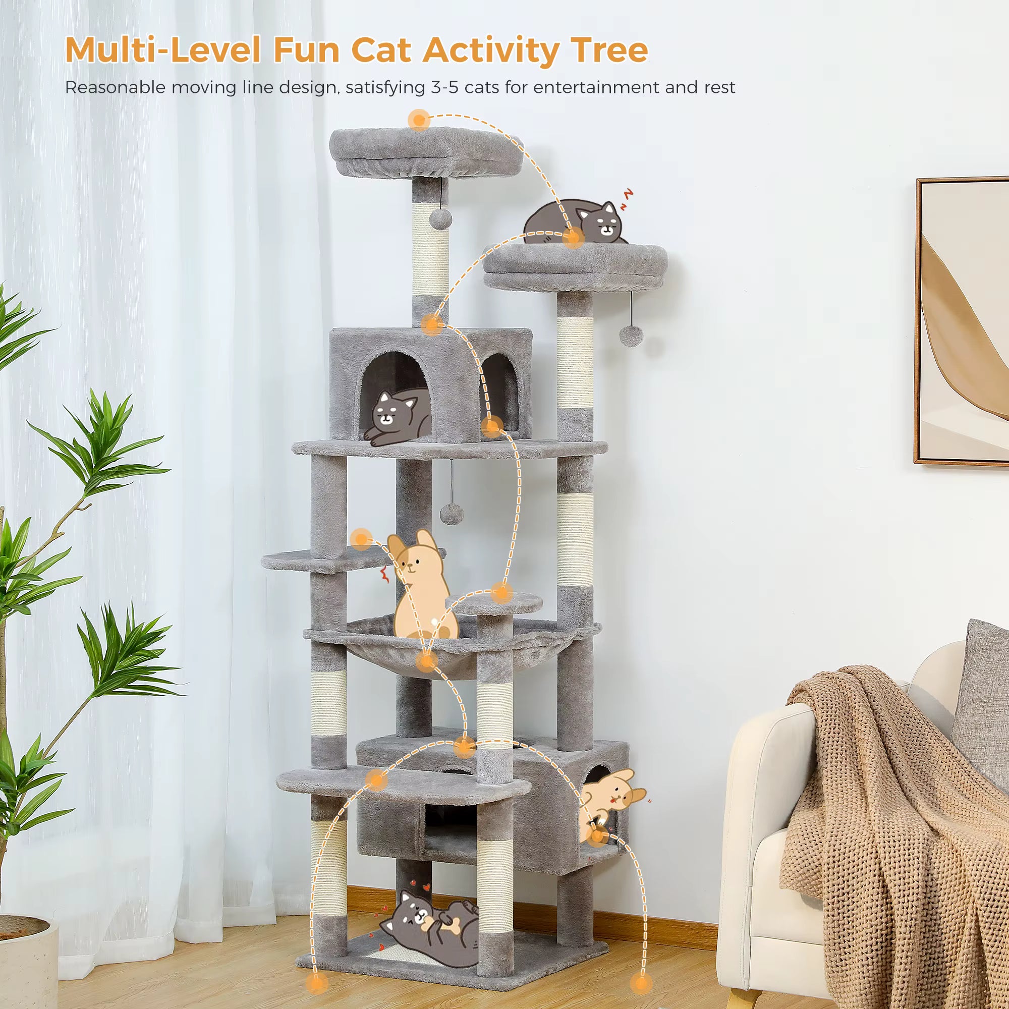 Cat Scratching Tree